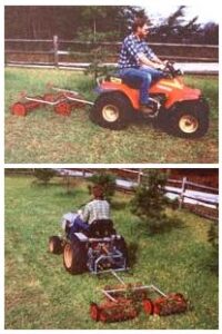 A Homemade Reel Lawn Tractor Attachment Image